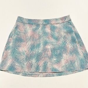 Outdoor Voices Womens Pink Blue Prism Pattern Ready Set Athletic Skirt Size S